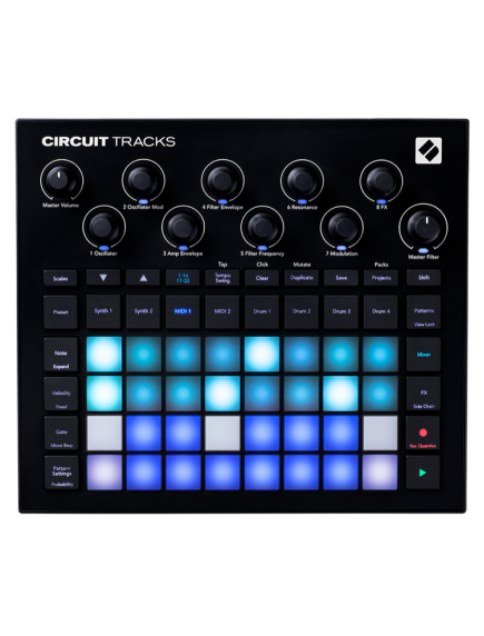 NOVATION CIRCUIT TRACKS MIDI CONTROLLER