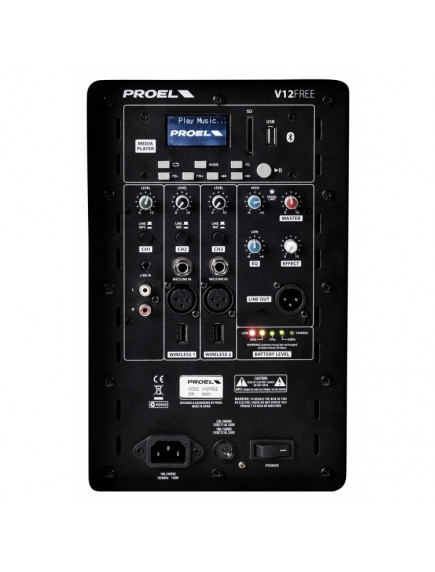 PROEL V12FREE All-in-one battery powered sound system